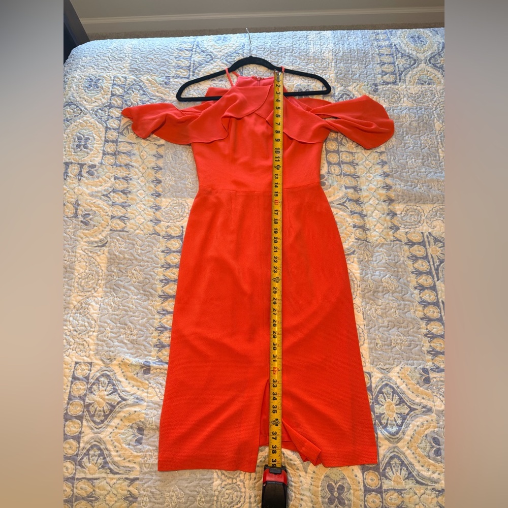 Maggy‎ London Coral Dress | Size 0 | Like New - Picture 9 of 12
